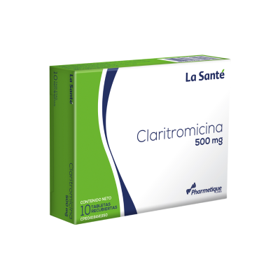 CLARITROMICINA 500 MG TAB X10 VZL