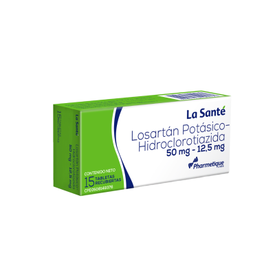 LOSARTAN + HCTZ 50/12,5MG TAB X 15