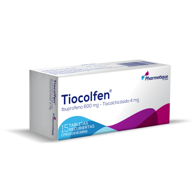 TIOCOLFEN 600 MG - 4 MG  TAB X 15